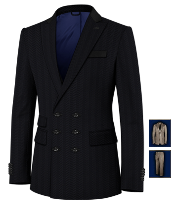 Herrenanz�ge G�nstig with 6 Buttons, Double Breasted (3 To Close)