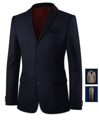 Ma��e Anzug with 3 Buttons, Single Breasted