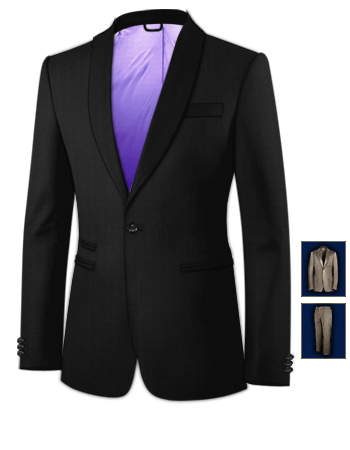 G�nstigster Anzug with 1 Button, Single Breasted