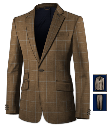 Zhongshan Anzug with 1 Button, Single Breasted