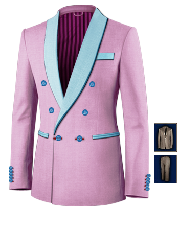 Schneiderei Koblenz Massanz�ge with 6 Buttons, Double Breasted (1 To Close)