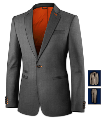 G�nstige Massanz�ge with 1 Button, Single Breasted