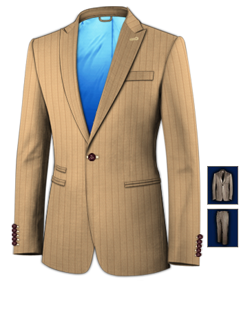 Hochzeitsanz�ge Schneiderei with 1 Button, Single Breasted