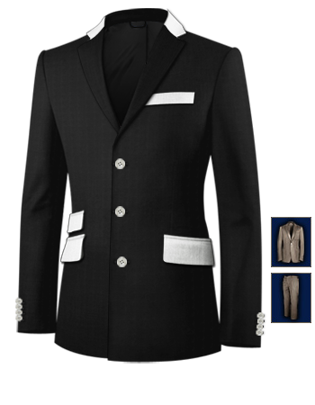 Outlet Z�rich with 3 Buttons, Single Breasted