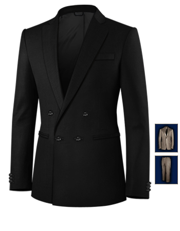 Stoff Aus Natt� with 4 Buttons, Double Breasted (1 To Close)