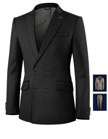 Indischer Ma��anzug with 4 Buttons,double Breasted (2 To Close)