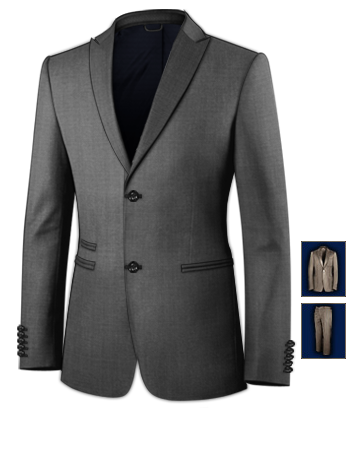 Maanzug Herrenmode with 2 Buttons, Single Breasted