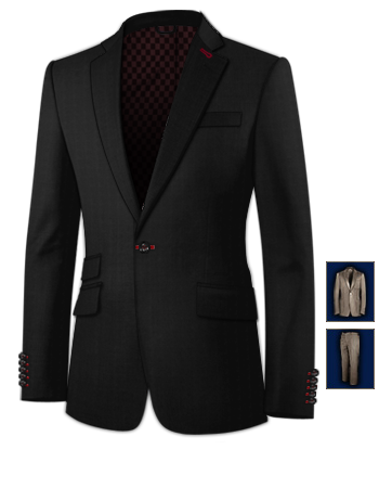 Ma��anzug Hofheim with 1 Button, Single Breasted