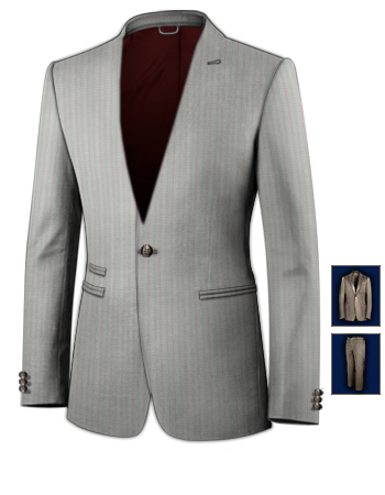 Herrenmode Anz�ge 50 Neu with 1 Button, Single Breasted