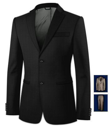 Herren Maanzug with 2 Buttons, Single Breasted